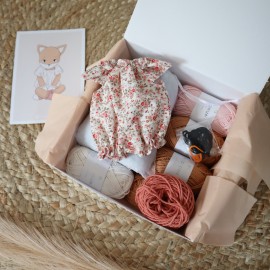 Kit Crochet Socquette, jolie renarde – Coffret Complet, Patron PDF
