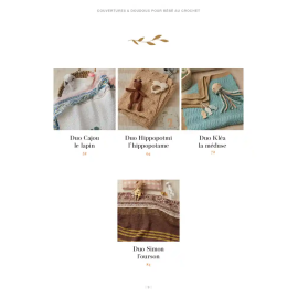 Livre "Couvertures & doudous pour bébé au crochet" Les éditions de saxe