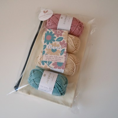 Kit Crochet Trousse Granny Bloom – Coffret Complet, Patron PDF