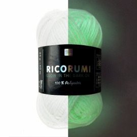Fil Ricorumi phosphorescent réf.001 Blanc
