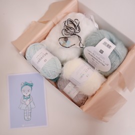Kit Crochet Alaska, renarde polaire – Coffret Complet, Patron PDF